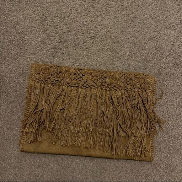 Alpaca Camargo Alpaca Wool Floral Crochet Fringe Long Wrap Shall Scarf - Picture 6 of 7